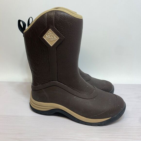 MUCK MEN'S ARCTIC EXCURSION MID BROWN INSULATED BOOTS SIZE 9 - Picture 1 of 11
